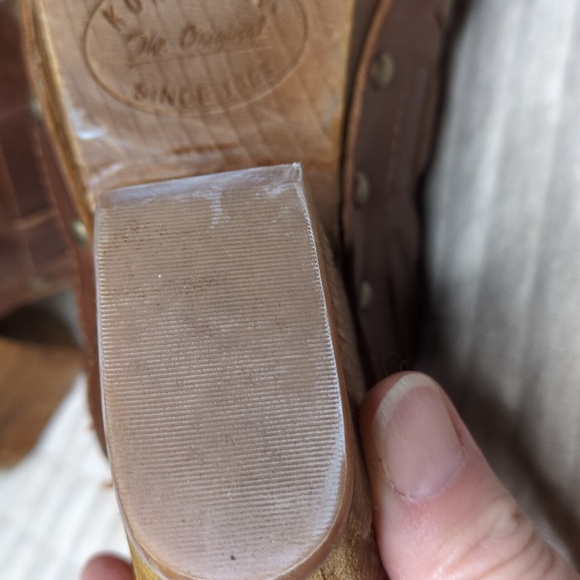 Kork Ease Leather Platform Mules / Clogs - Picture 4 of 13